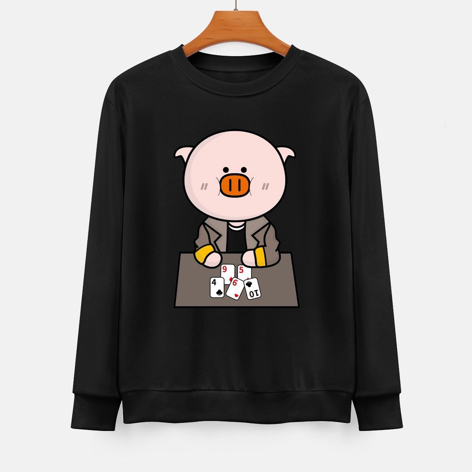 Front Patterned Long Sleeve TopEverydayWear Studio